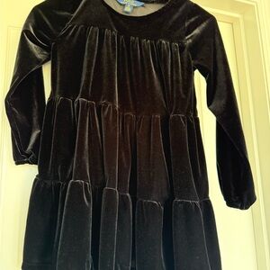 Polo by Ralph Lauren Black Velvet Kids Dress